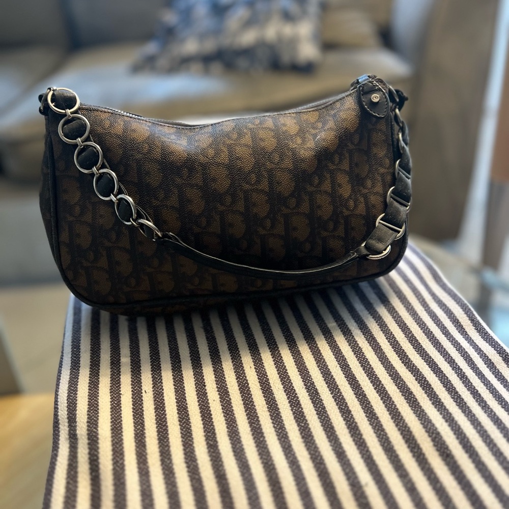 Christian Dior vintage shoulder bag baguette